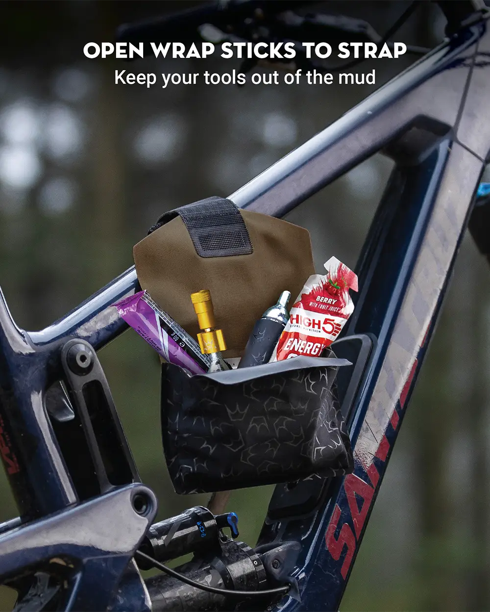 Holdfast open wrap sticks to strap