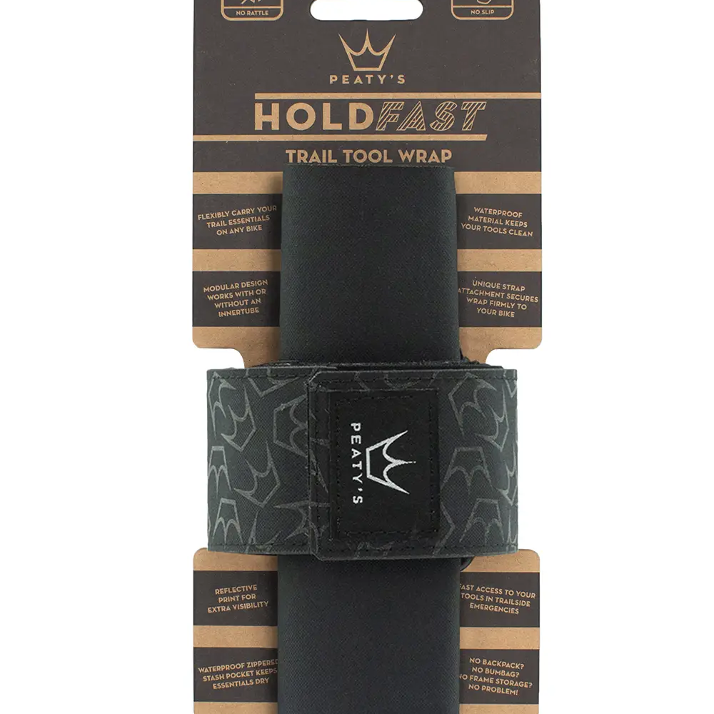 Peaty's Holdfast Trail Tool Wrap Nightrider Black packaging