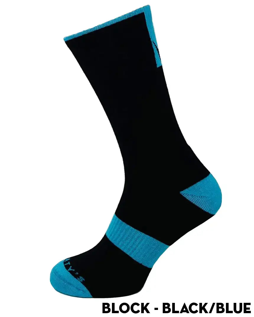 Peaty's AW25 ShredSocks - Block Black/Blue