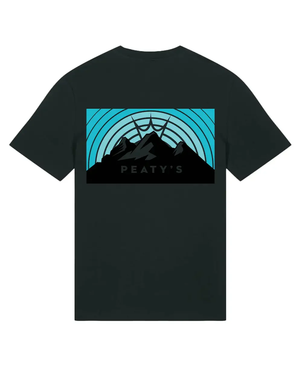 Peaty's Sunrise T-shirt Tee in black