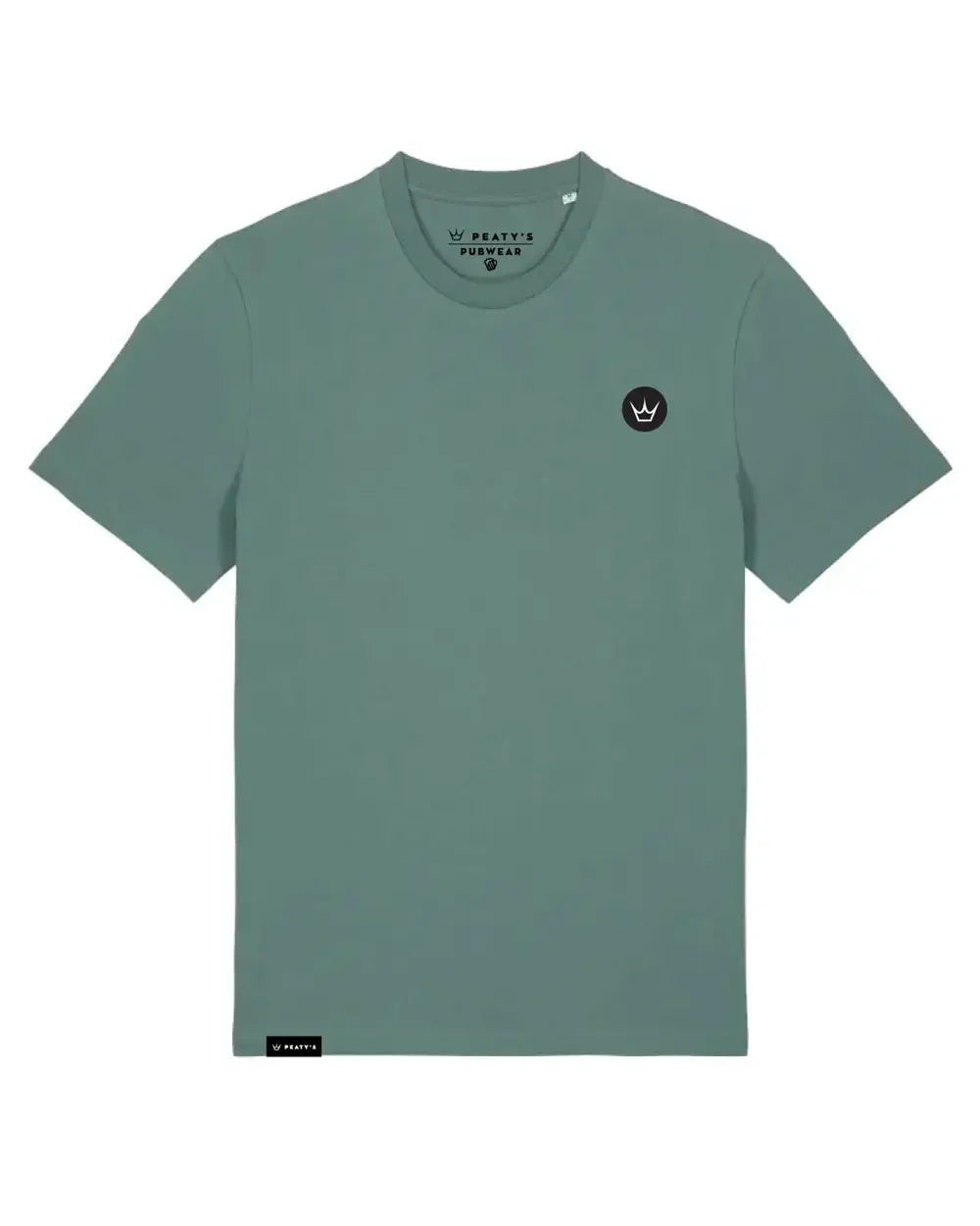 Peaty's Embroidered crown t-shirt tee in Green Bay
