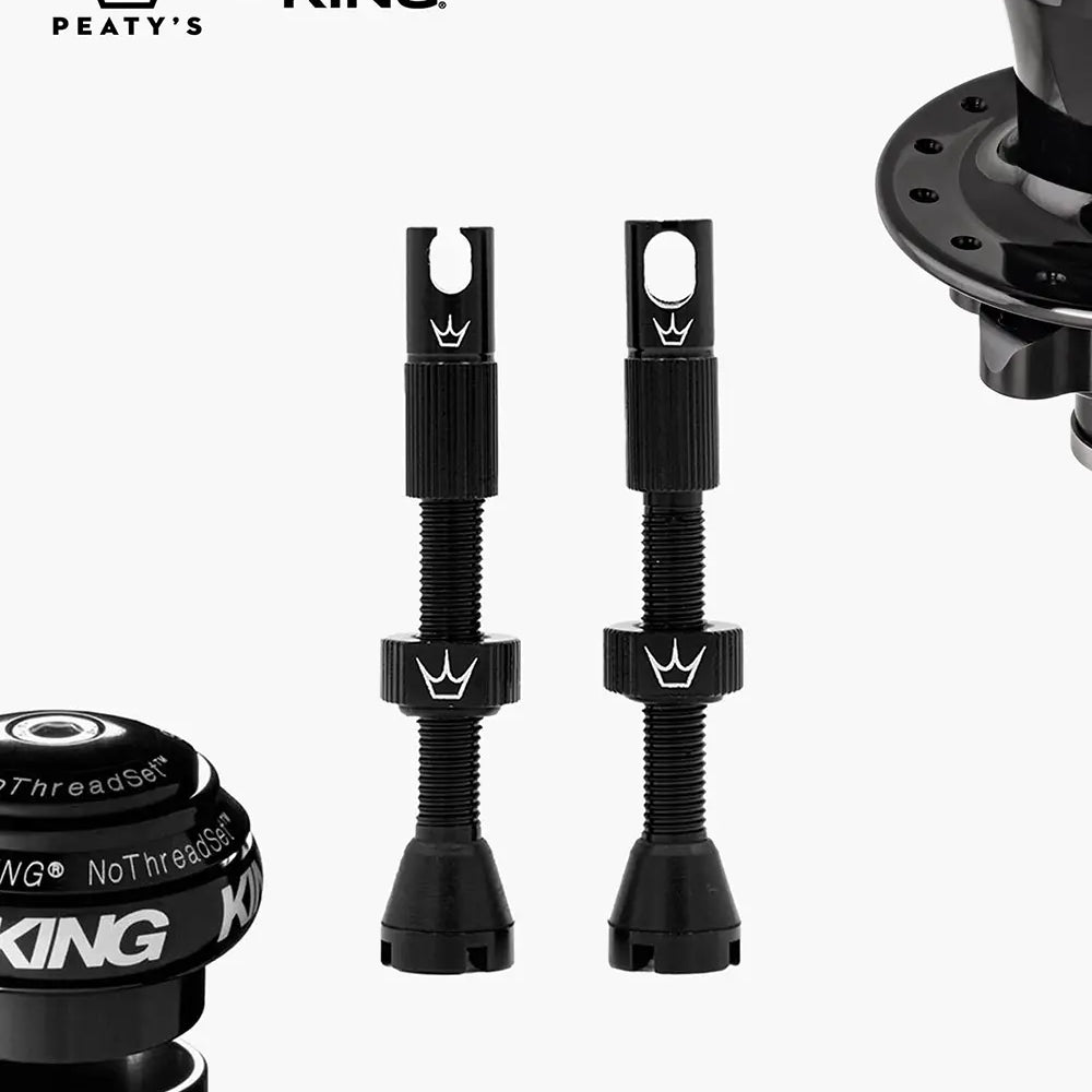 Peaty's Mk2 Tubeless Valves in black