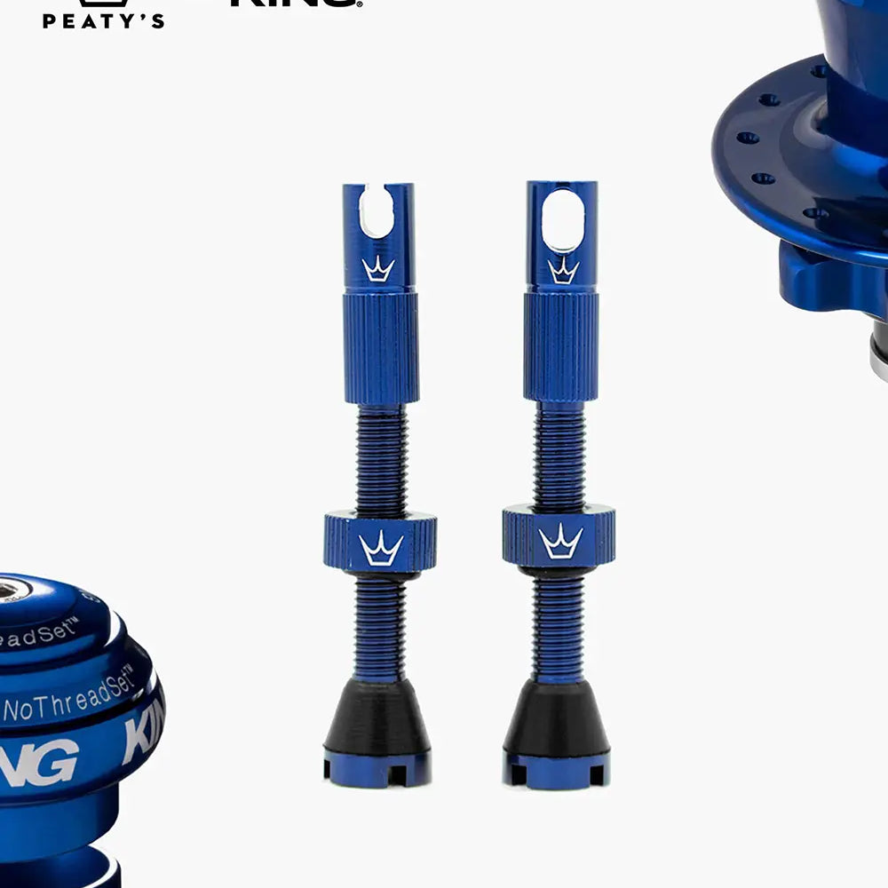 Peaty's Mk2 Tubeless Valves in navy