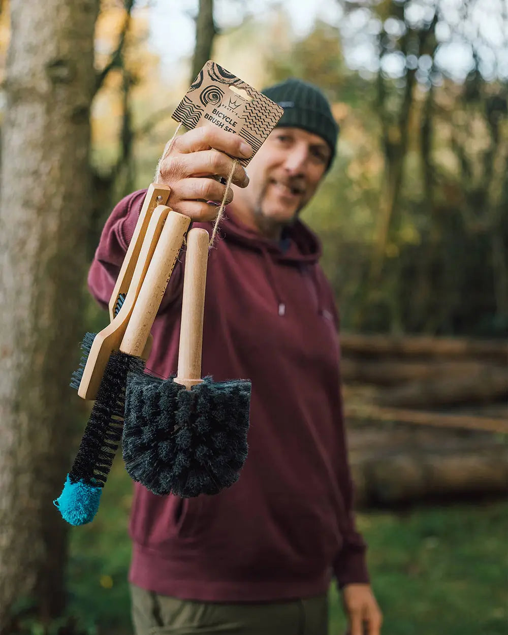 Peaty's Bicycle Brush Set with Steve