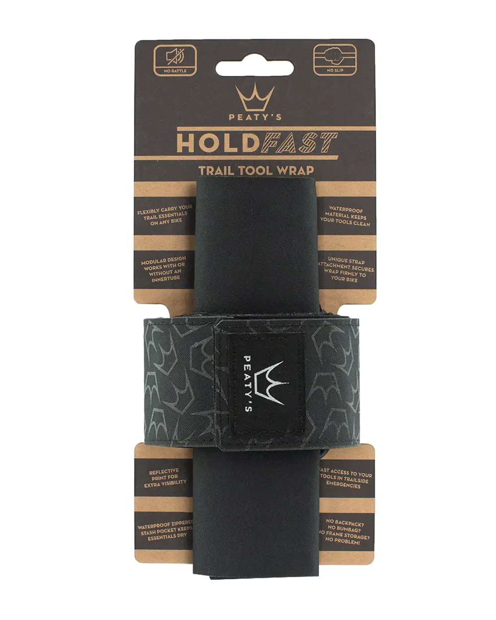 Peaty's Holdfast Trail Tool Wrap Nightrider Black packaging