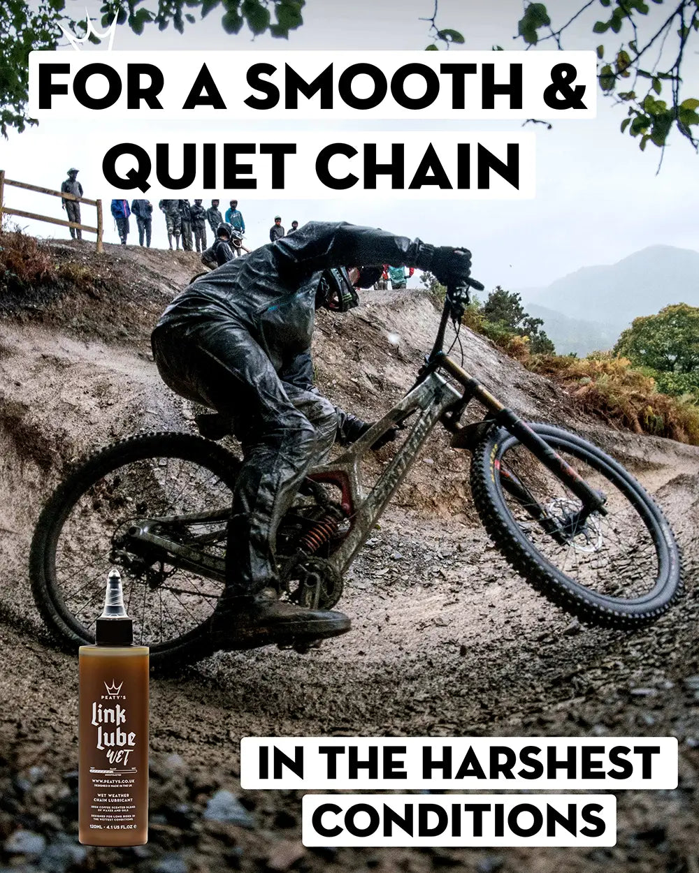 Peaty's LinkLube Wet chain lube - for a smooth & quiet chain in the harshest conditions