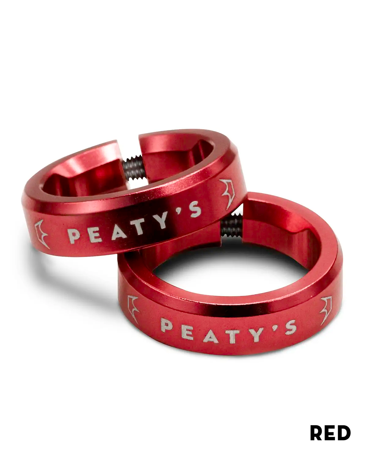 Peaty's Monarch Lockrings in Red