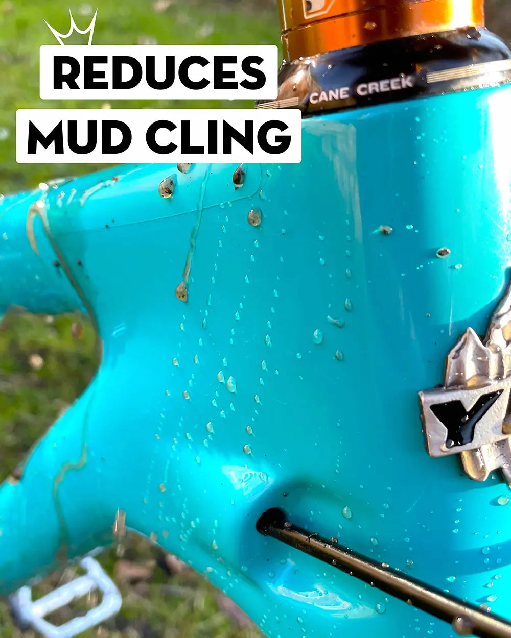 Peaty's Protect & Shine reduces mud cling