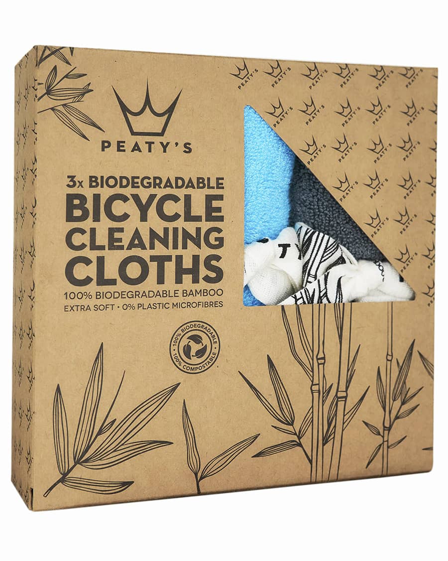 Peaty's Bamboo Bicycle Cleaning Cloths packaging