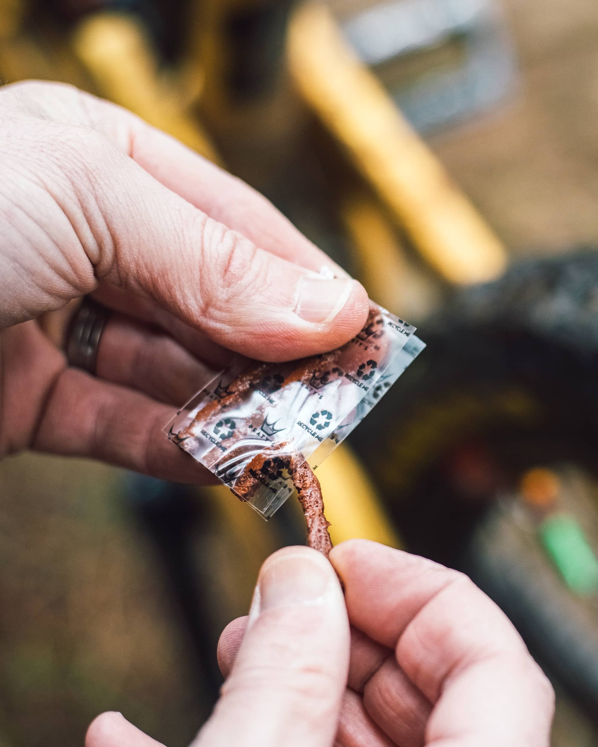 Peaty's Holeshot Puncture Plug Refill Pack in use