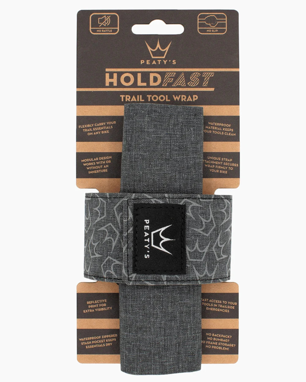 Peaty's HoldFast Trail Tool Wrap - Slate Grey