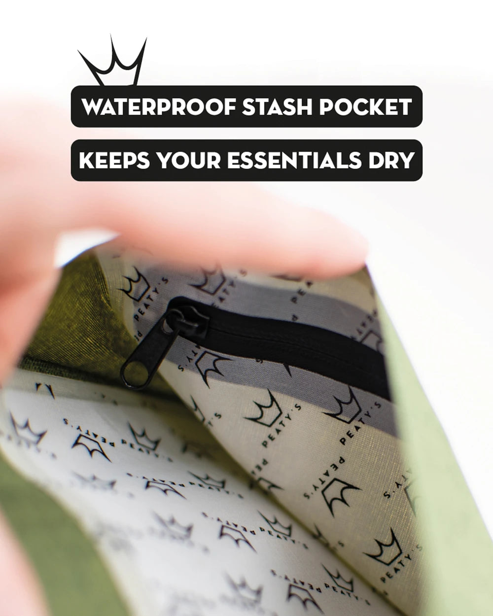 Holdfast waterproof stash pocket