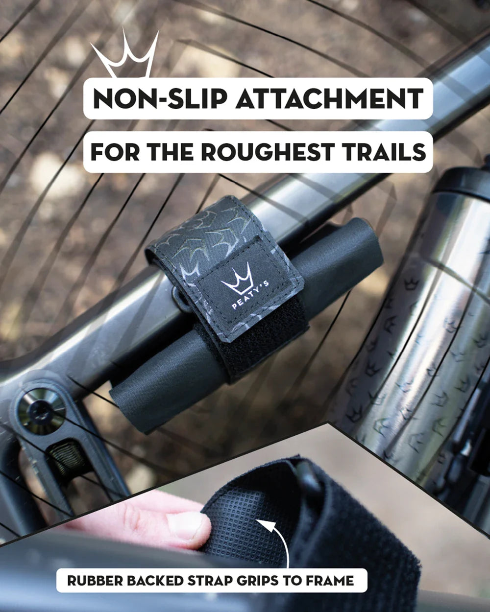 Peaty's HoldFast Trail Tool Wrap - Non-slip attachment for the roughest trails