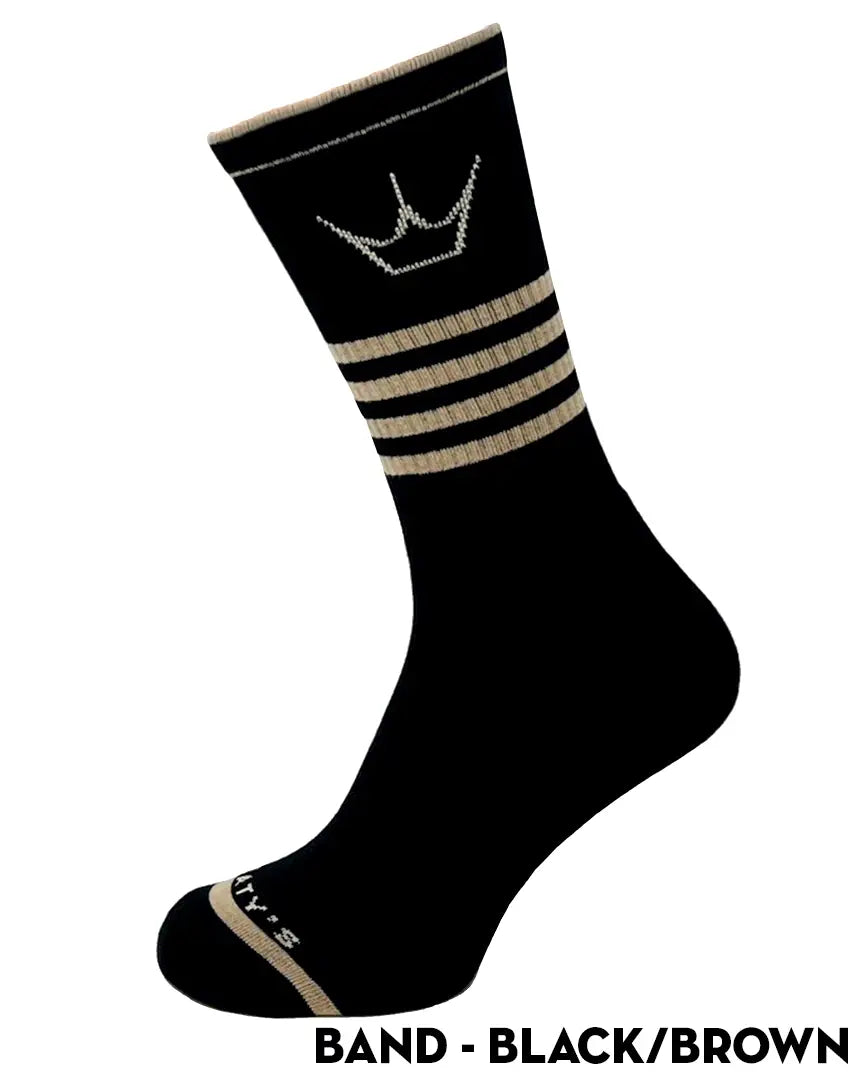 Peaty's AW25 ShredSocks - Band Black/Brown