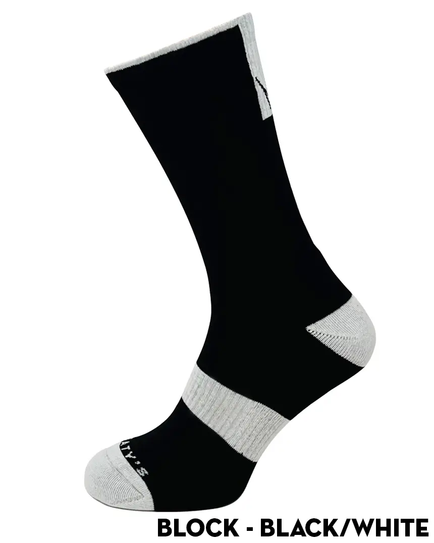 Peaty's AW25 ShredSocks - Block Black/White