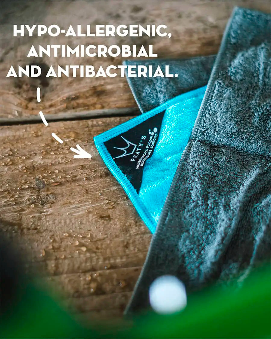 Peaty's Bamboo Bicycle Cleaning Cloths are hypo-allergenic, antimicrobial and antibacterial