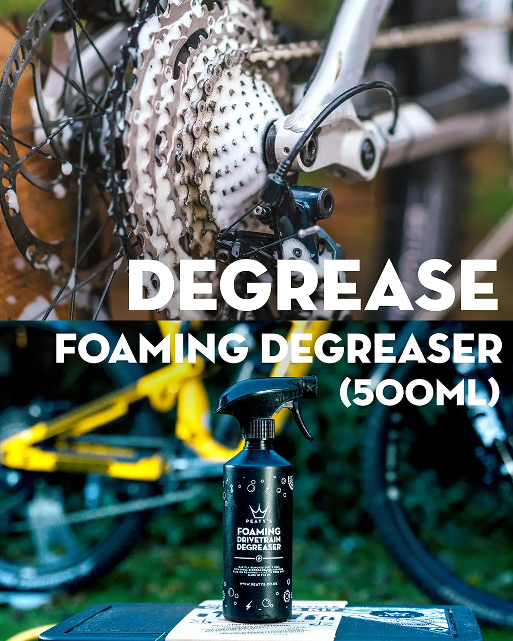 Peaty's Complete Bicycle Cleaning Kit - contains Foaming Drivetrain Degreaser