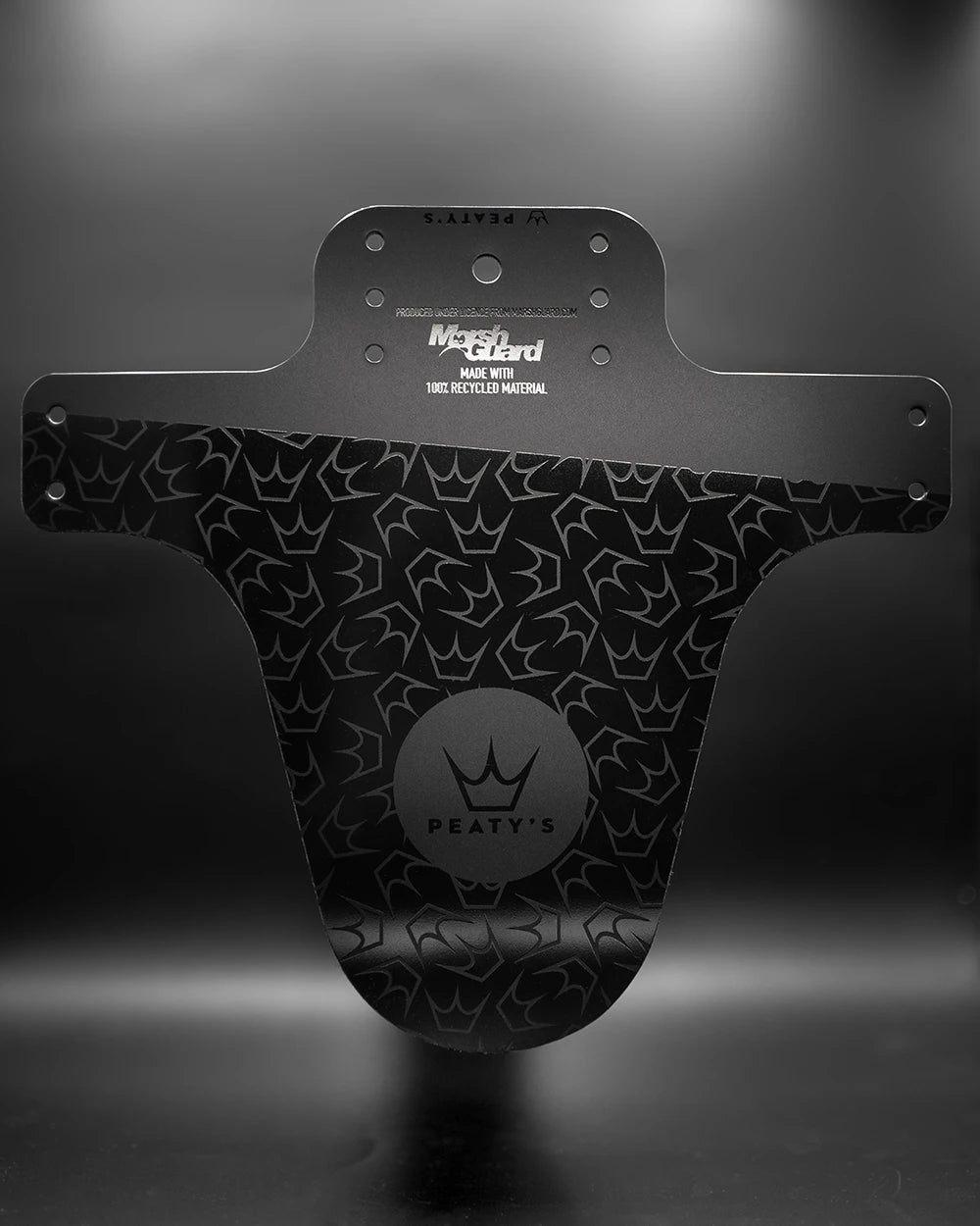 Peaty's x MarshGuard mudguard in repeat crown black