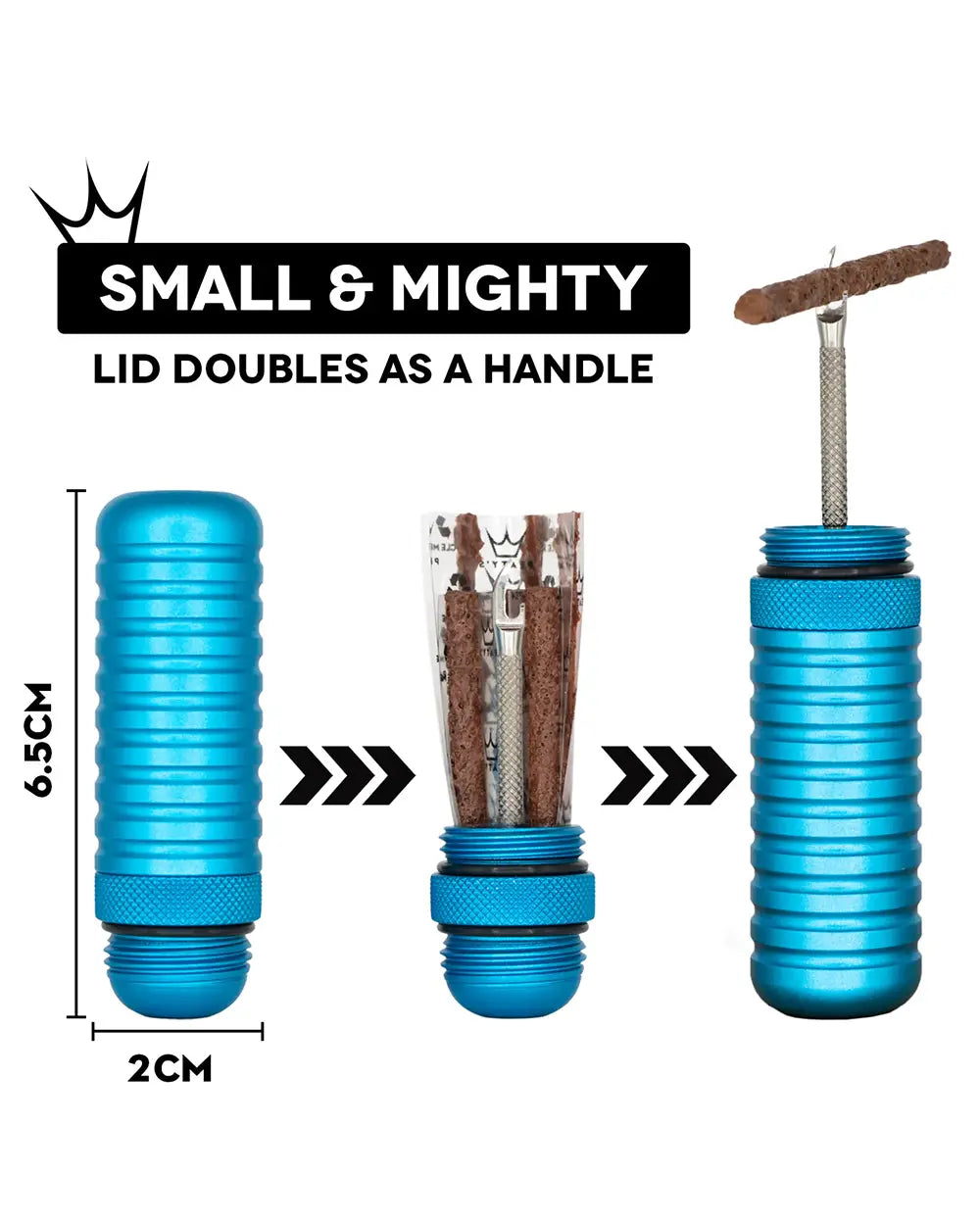 Peaty's Holeshot Tubeless Puncture Plugger Kit - small and mighty